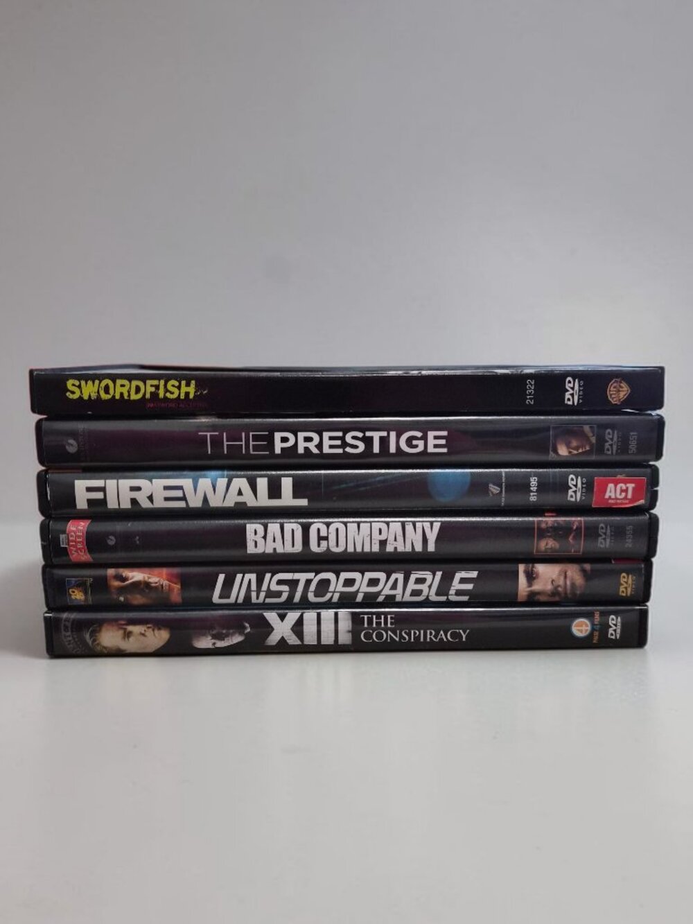 Lot of 6 Action Movies DVD Firewall, Bad Company, Unstopable, Swordfish EUC - Picture 3 of 3